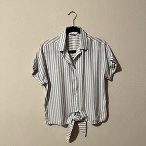Beach Lunch Lounge button up stripped tie shirt